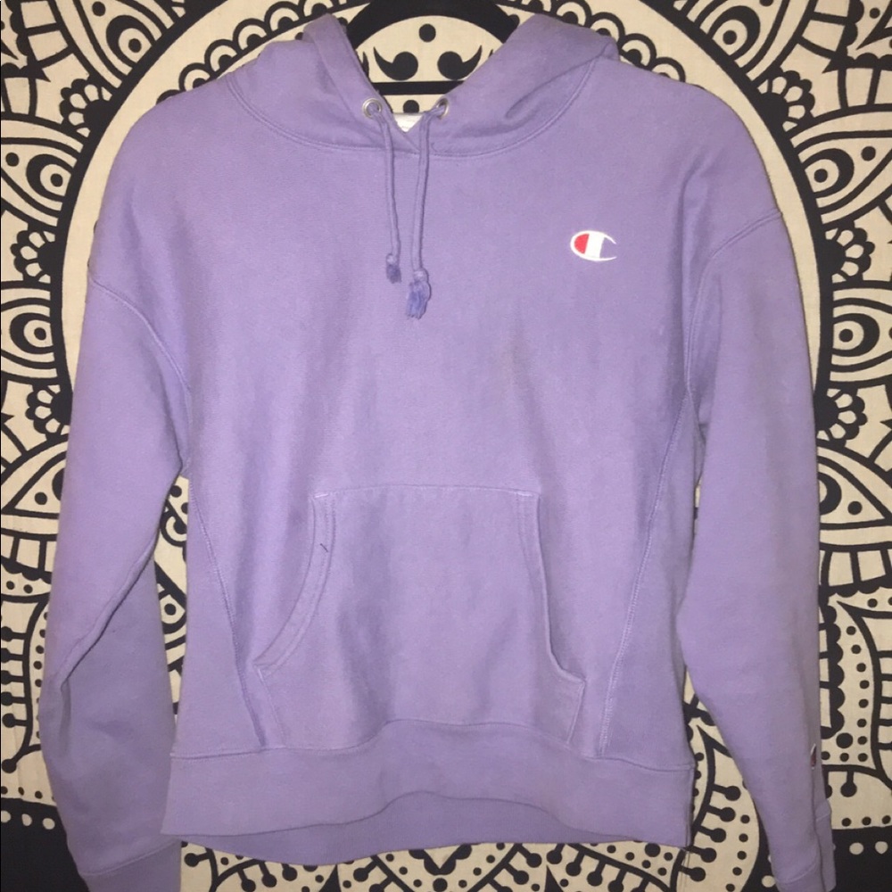 Light purple champion sweatshirt/hoodie